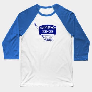 Defunct Springfield Kings Hockey 1976 Baseball T-Shirt